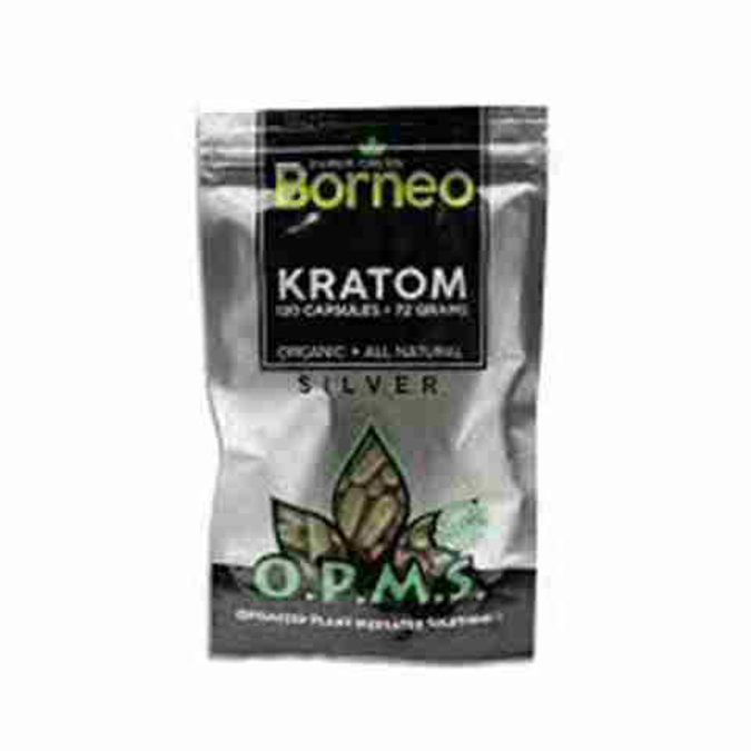 Picture of O.p.m.s silver capsules 120ct 72g - Super green borneo