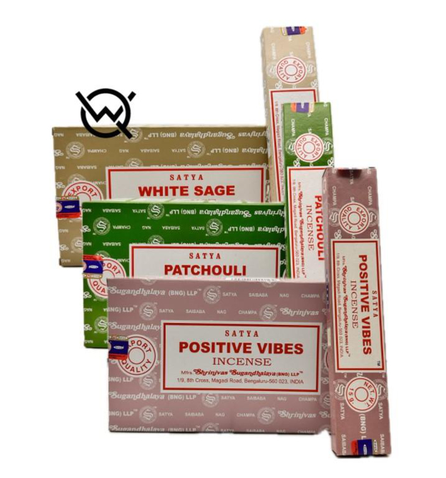 Picture of Nagchampa White Sage-Patchouli-Positive Vibes 12CT