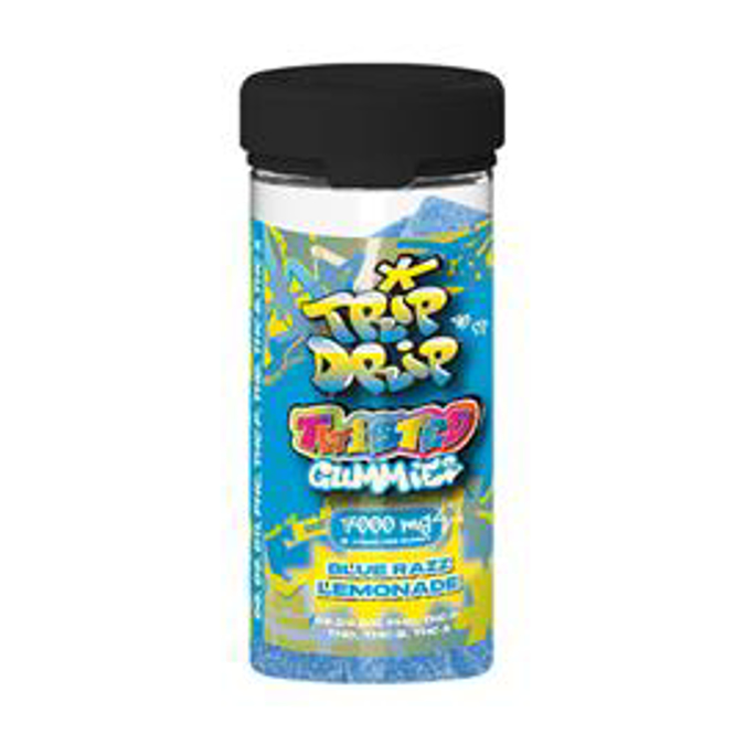Picture of Trip Drip Twisted Gummies Blue Razz Lemonade 7000mg 40CT