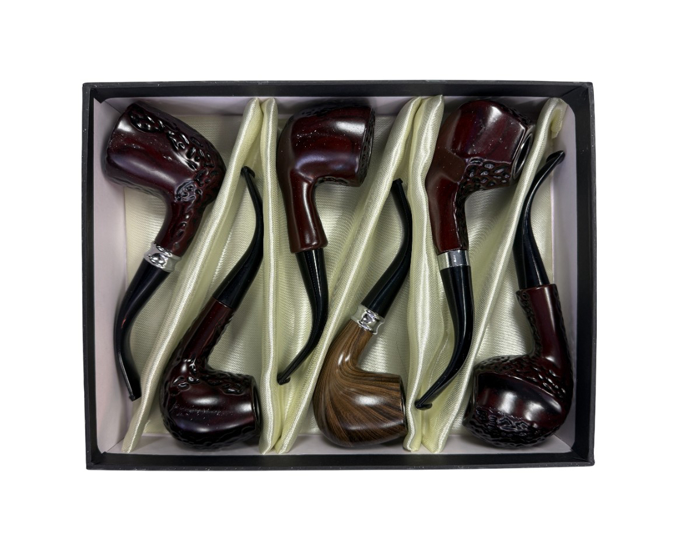 Picture of Wood Pipe 6ct in Box