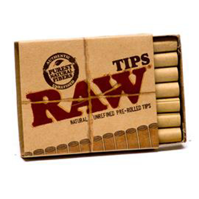 Picture of Raw Unrefined Pre Rolled Tips 20CT