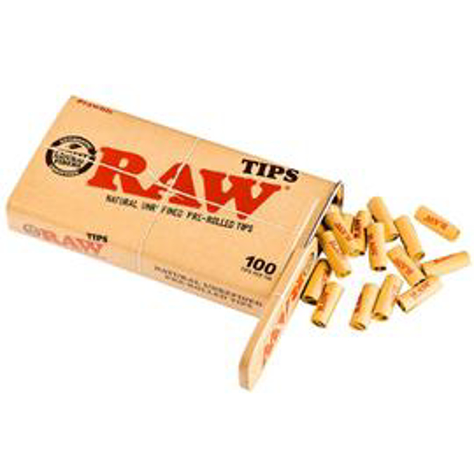Picture of Raw Tips-Pre Rolled 100pk Tin 6CT 