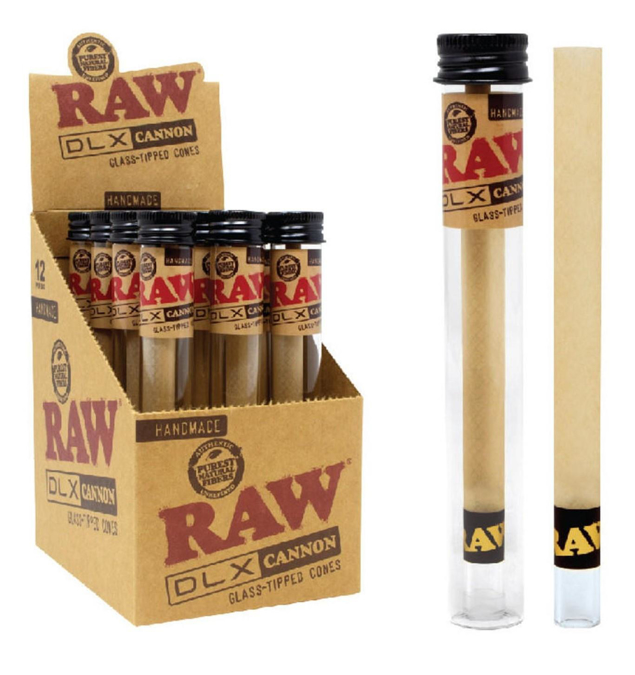 Picture of Raw DLX Cannon Glass Tip Handmade 12CT