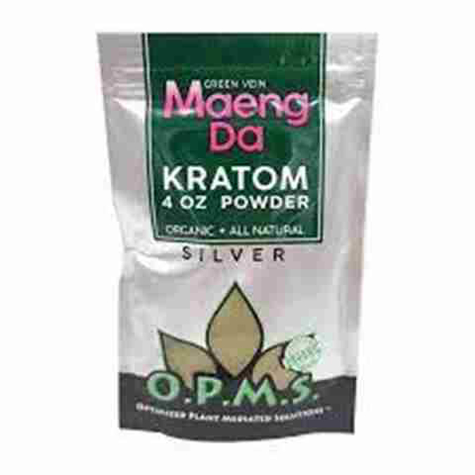 Picture of O.p.m.s silver powder 4oz - Green vein maeng da