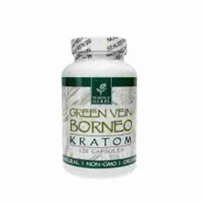 Picture of WHOLEHERBS KRATOM CAPSULES 72G 120CT - GREEN VEIN BORNEO