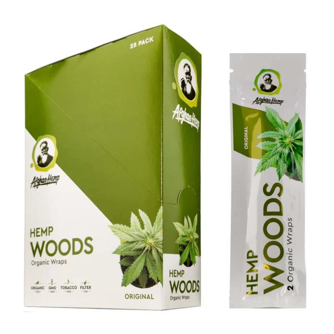 Picture of Afghan Hemp Woods Original Organic Wraps 25CT