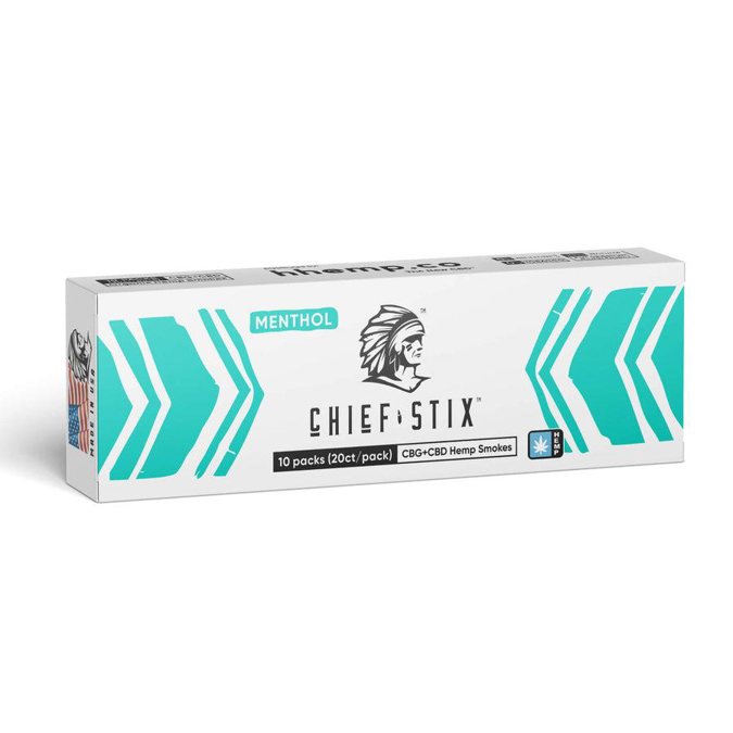 Picture of Chief Stix CBG- CBD Hemp Menthol Smoke 10CT