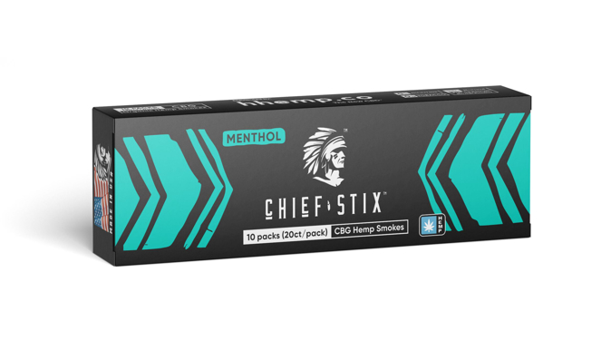 Picture of Chief Stix CBG Hemp Menthol Smoke 10CT