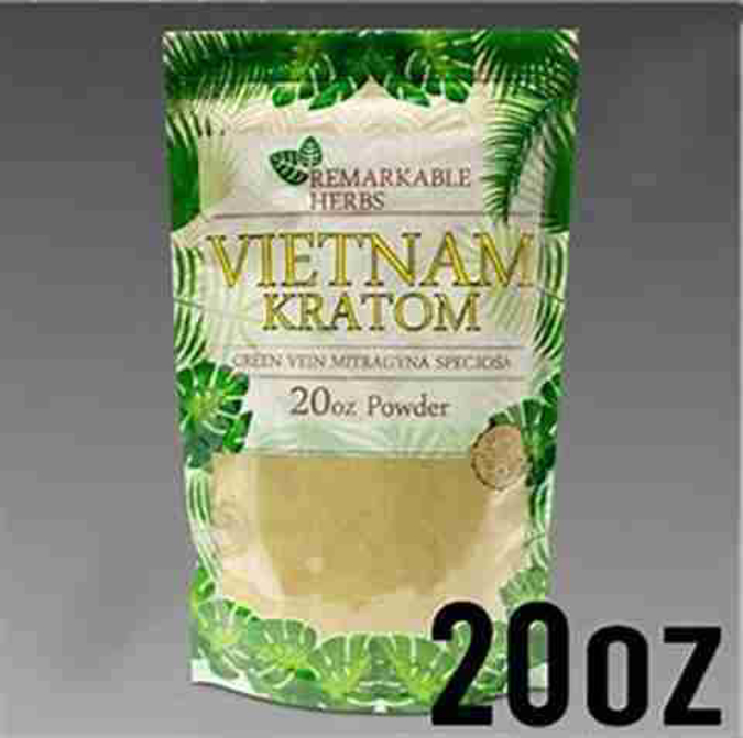 Picture of Remarkable Herbs Kratom powder 20oz - Green vein vietnam