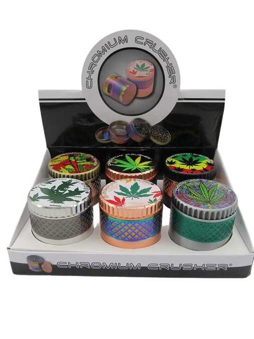 Picture of Grinder Chromium Tow Tone Leaf 70398