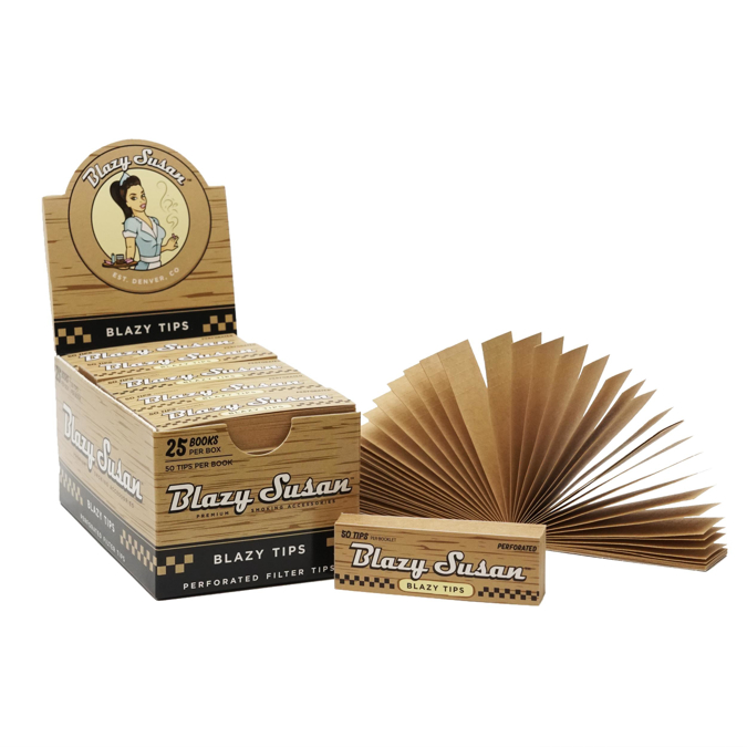 Picture of Blazy Susan Unbleached Filter Tips 25CT