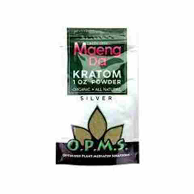 Picture of O.p.m.s silver powder 1oz - Green vein maeng da