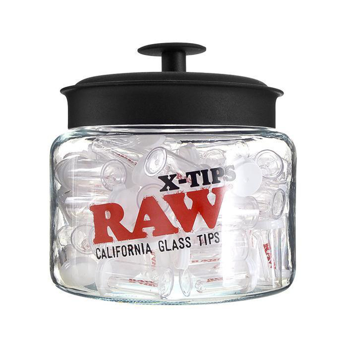 Picture of Raw X Glass Tips 15CT Jar