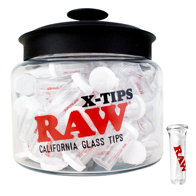 Picture of Raw X Glass Tips 75CT Jar