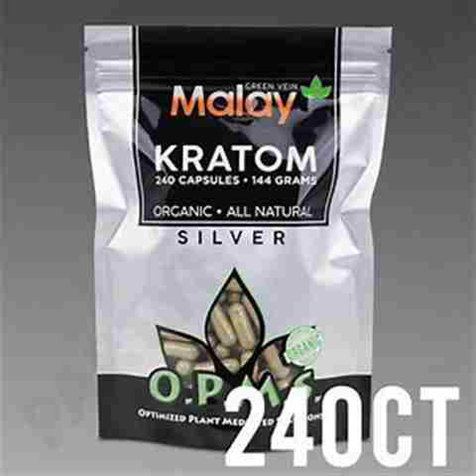 Picture of O.p.m.s silver capsules 240ct 144g - Green vein malay
