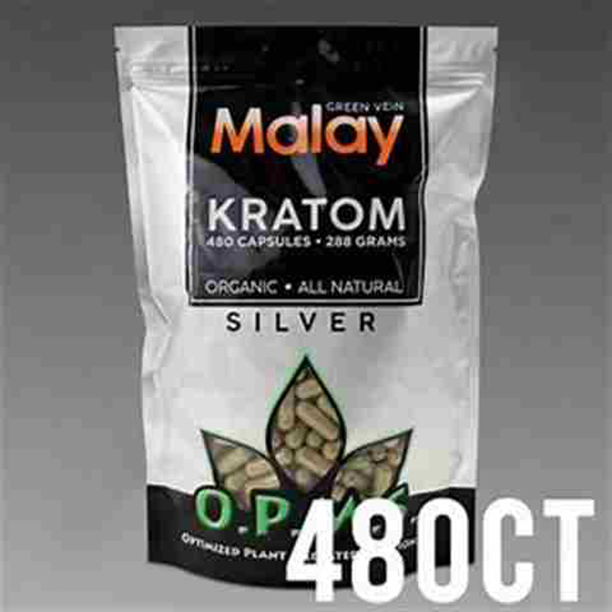 Picture of O.p.m.s silver capsules 480ct 288g - Green vein malay 