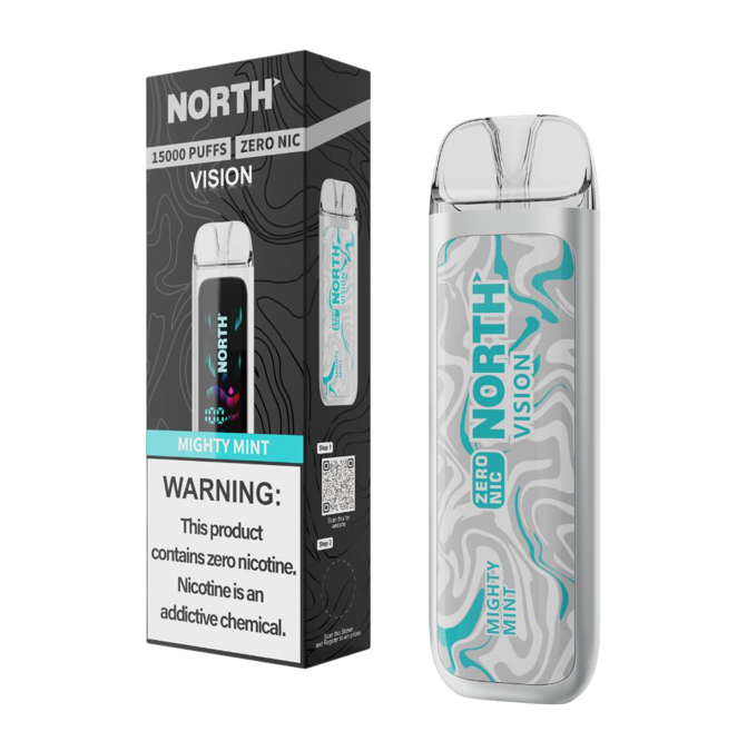 Picture of North Vision Zero Nic 15KPuffs Mighty Mint