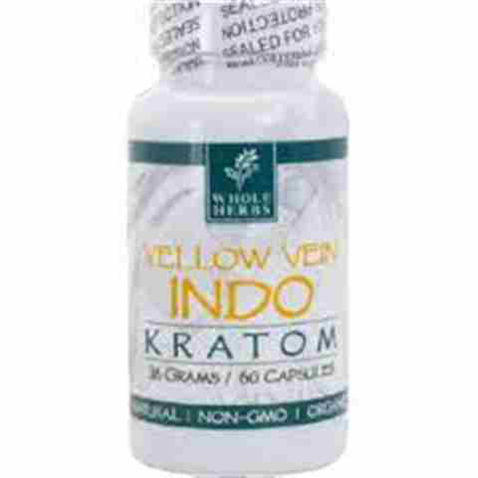 Picture of WHOLEHERBS KRATOM CAPSULES 150G 250CT - YELLOW VEIN INDO