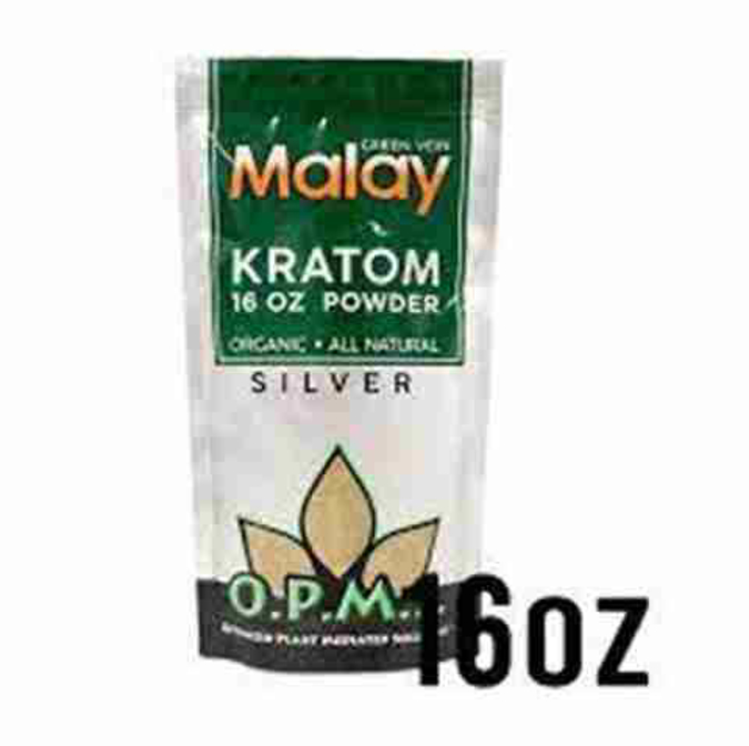 Picture of O.p.m.s silver powder 16oz - Green vein malay