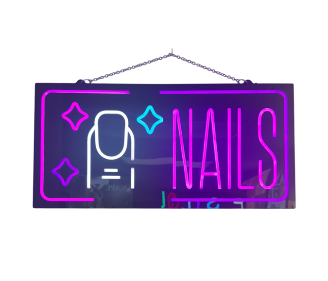 Picture of Multi Color Nails LED Sign