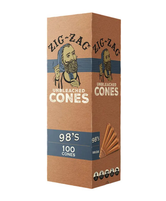 Picture of Zig-Zag Cones Unbleached 98's 100ct