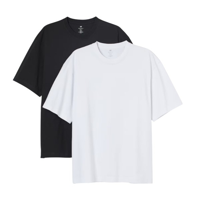 Picture of Round Neck T Shirt - White/Black