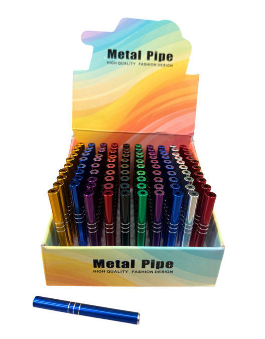 Picture of Colorful Metal One Hitter Pipe 100ct