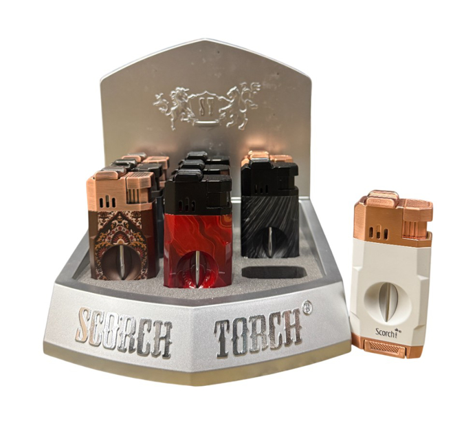 Picture of 61807 Scorch 2T w Bullet in cigar Holder & V Cutter Lighter
