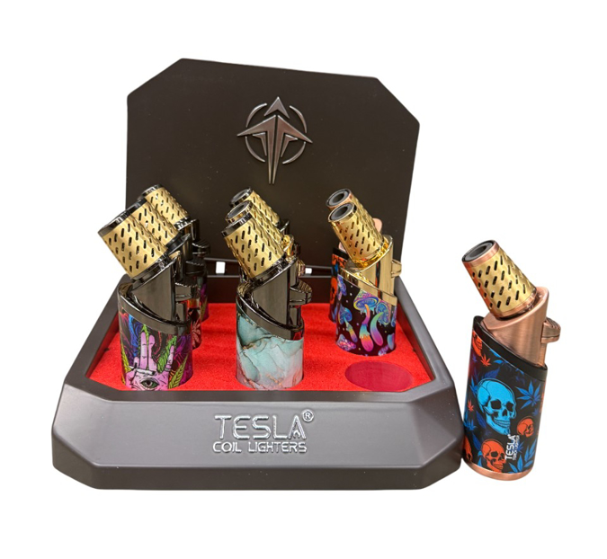 Picture of 61821 Tesla Torch w Falcon Jet Nozzle & Cigar Punch Lighter