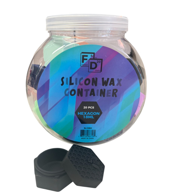 Picture of Silicone Honeybee Hexagon Wax Container 20CT