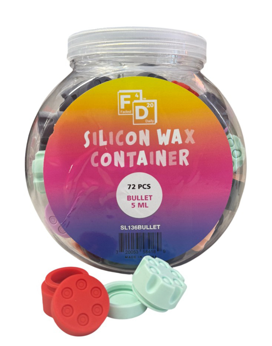 Picture of Silicone Bullet Wax Container Bullet 72CT