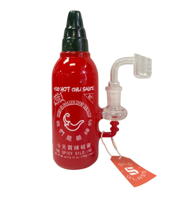 Picture of Silo Glass 6.5in Hot Chilli Sauce WP SILO141
