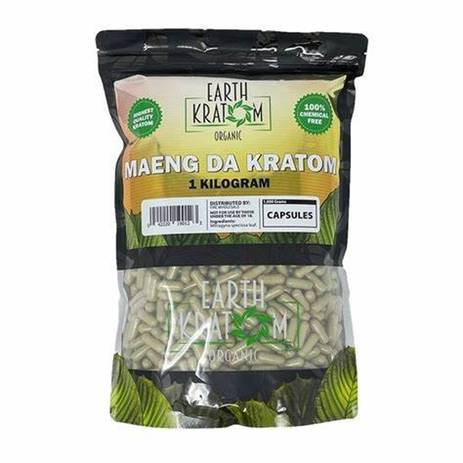 Picture of Earth kratom Caps 1500ct - Maeng Da