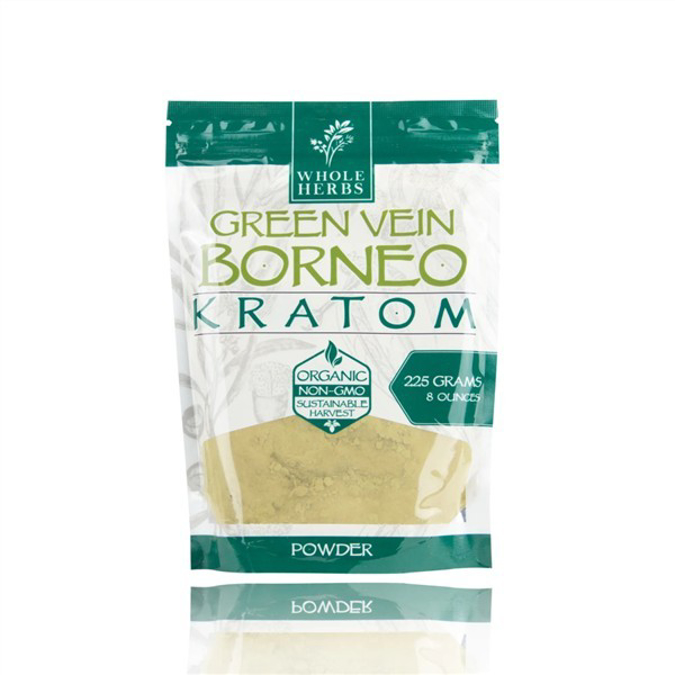 Picture of WHOLEHERBS KRATOM POWDER 225G 8OZ - GREEN BORNEO