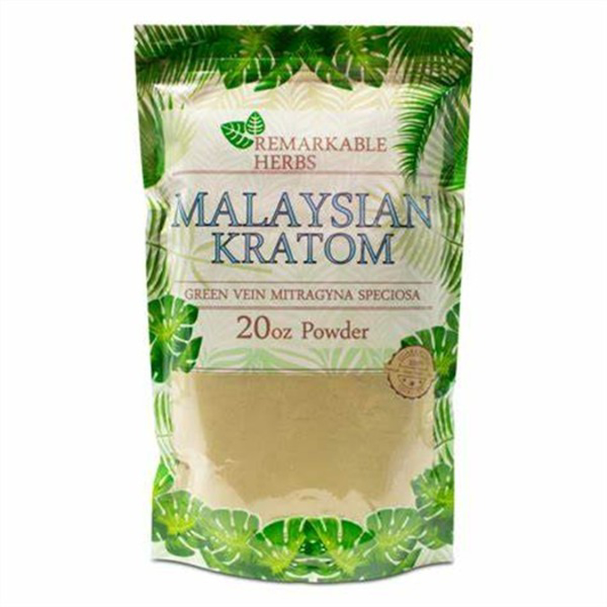 Picture of Remarkable Herbs Kratom powder 20oz - Gren vein malaysian