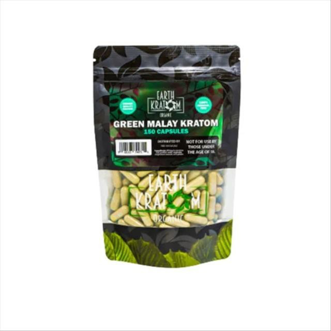 Picture of EARTH KRATOM CAPS 150CT - GREEN MALAY