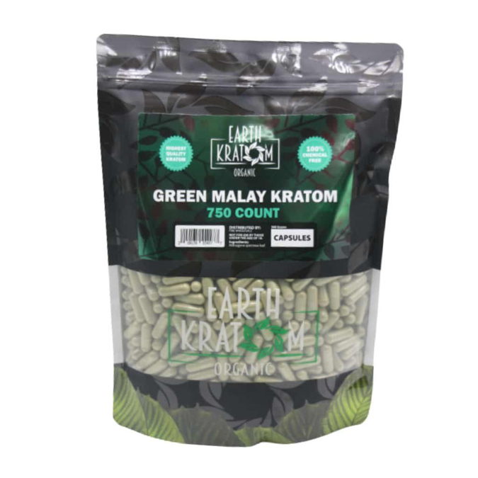 Picture of EARTH KRATOM CAPS 750CT - GREEN MALAY