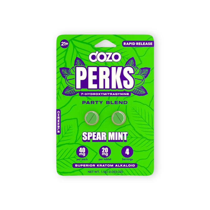 Picture of HYDROX - Dozo Perks tablets 20mg 2CT - Spearmint