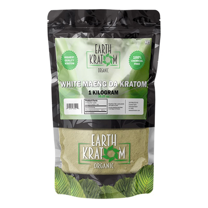 Picture of EARTH KRATOM POWDER 1KG - WHITE MAENG DA