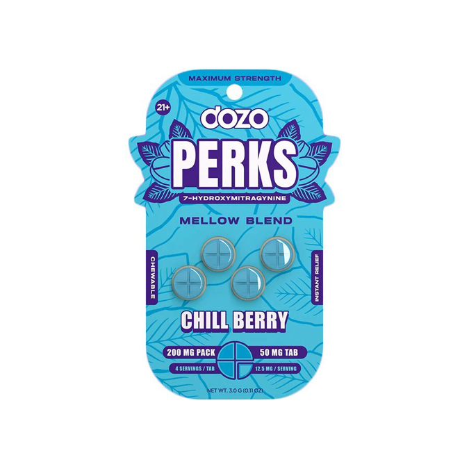Picture of HYDROX - DOZO PERKS TAB 50MG 4CT - CHILL BERRY