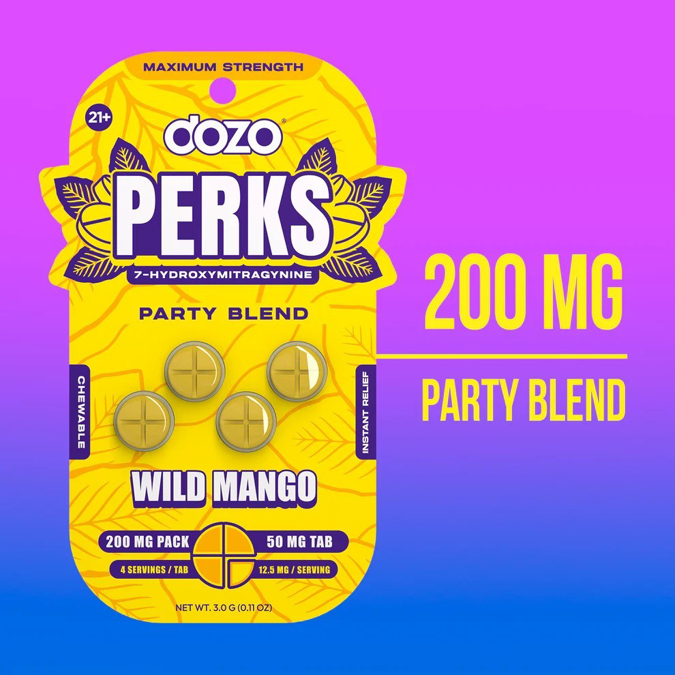 Picture of HYDROX - DOZO PERKS TAB 50MG 4CT - WILD MANGO