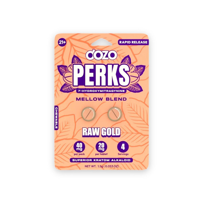 Picture of HYDROX - Dozo Perks tablets 20mg 2CT - Raw Gold