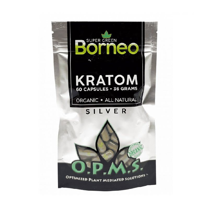Picture of O.p.m.s silver capsules 60ct 36g - Super green borneo