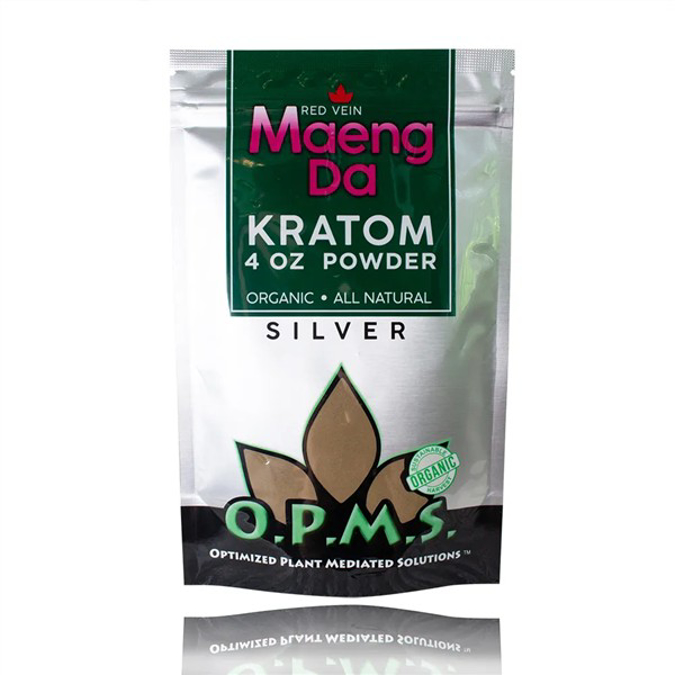 Picture of O.p.m.s silver powder 4oz - Red vein maeng da
