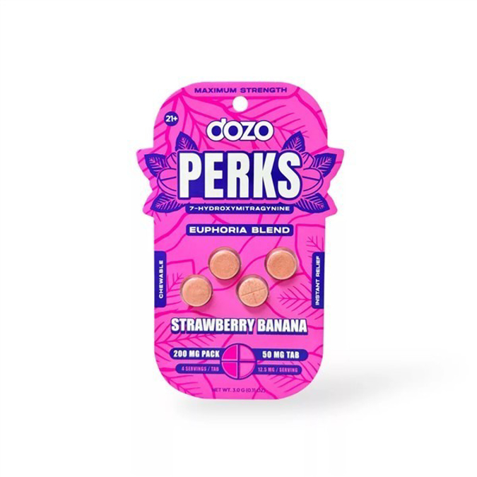 Picture of HYDROX - DOZO PERKS TAB 50MG 4CT - STRAWBERRY BANANA