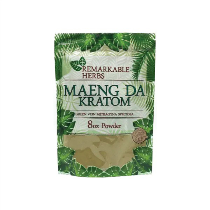 Picture of Remarkable Herbs Kratom powder 8 oz - GREEN VEIN MAENGDA