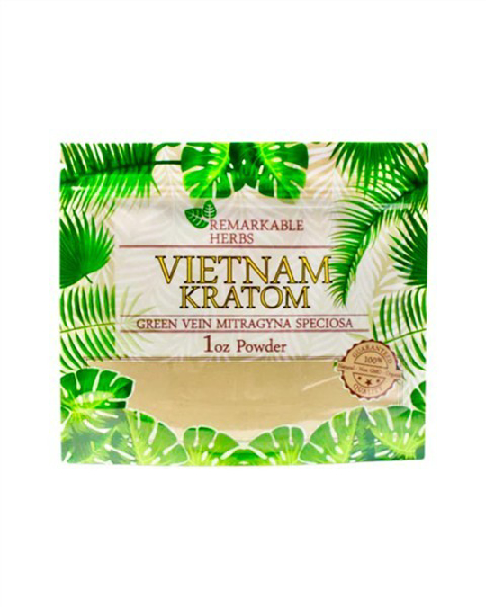 Picture of Remarkable Herbs Kratom powder 1oz - Green vein vietnam