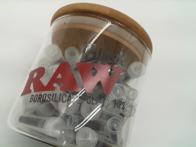 Picture of RAW BLACK BOROSILICATE GLASS TIP 50CT